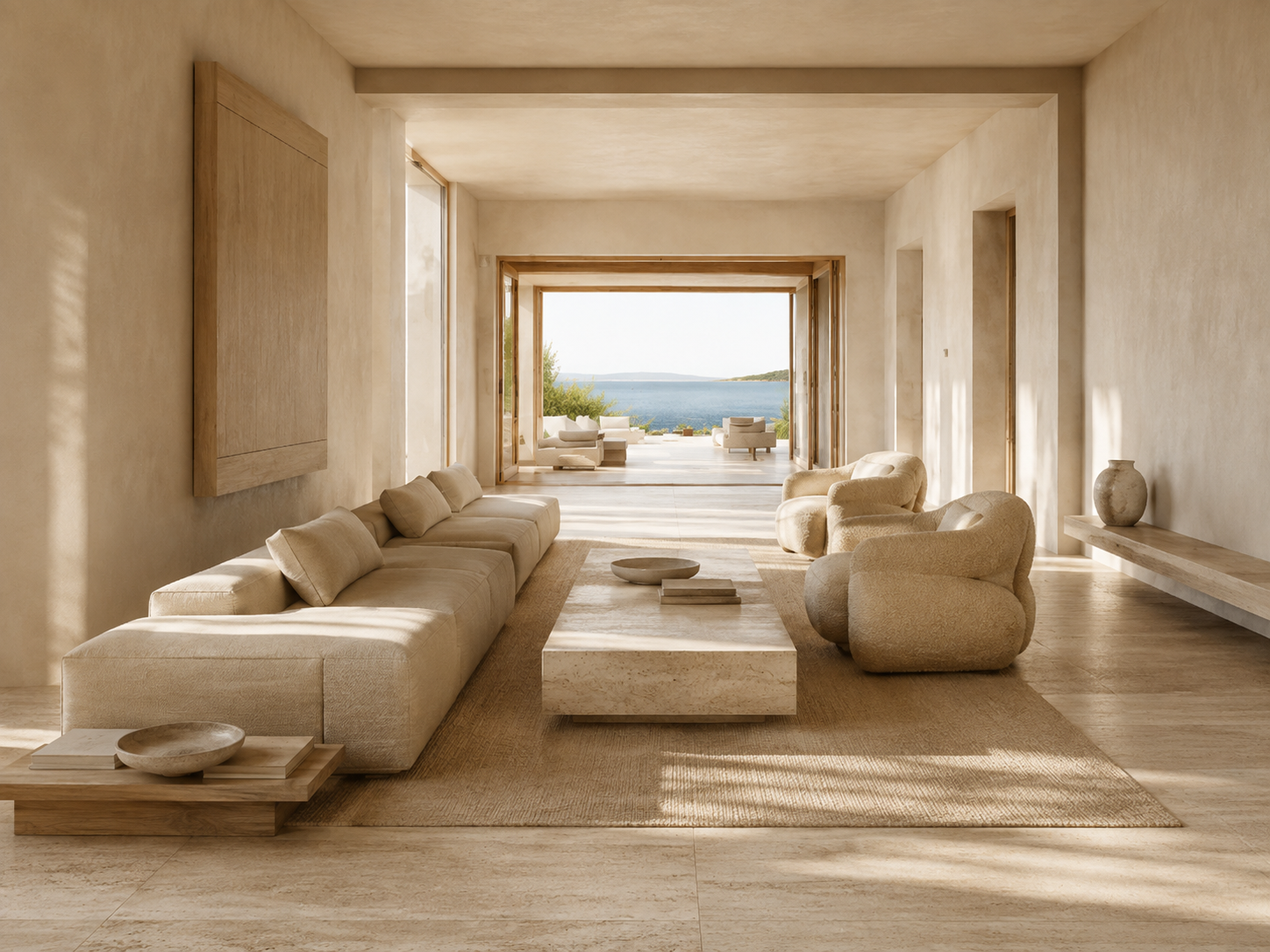 Lumen Path — Furniture directive: Long, low and parallel — furniture that defers to the axis.