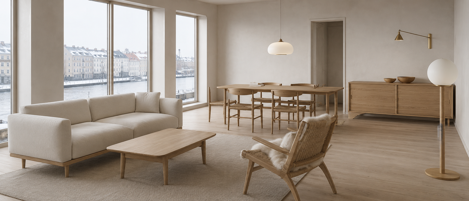 Nordhavn — establishing panorama of the whole curation at Wolf Casa, Indore