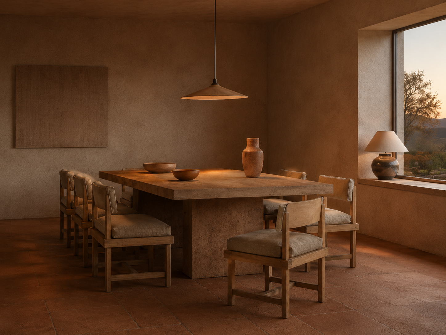 Terra Forma — Forno, the eating room; pendant over the table only